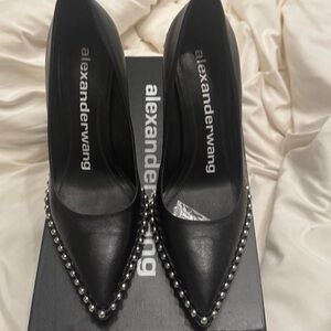 Alexander Wang Black Studded Heels